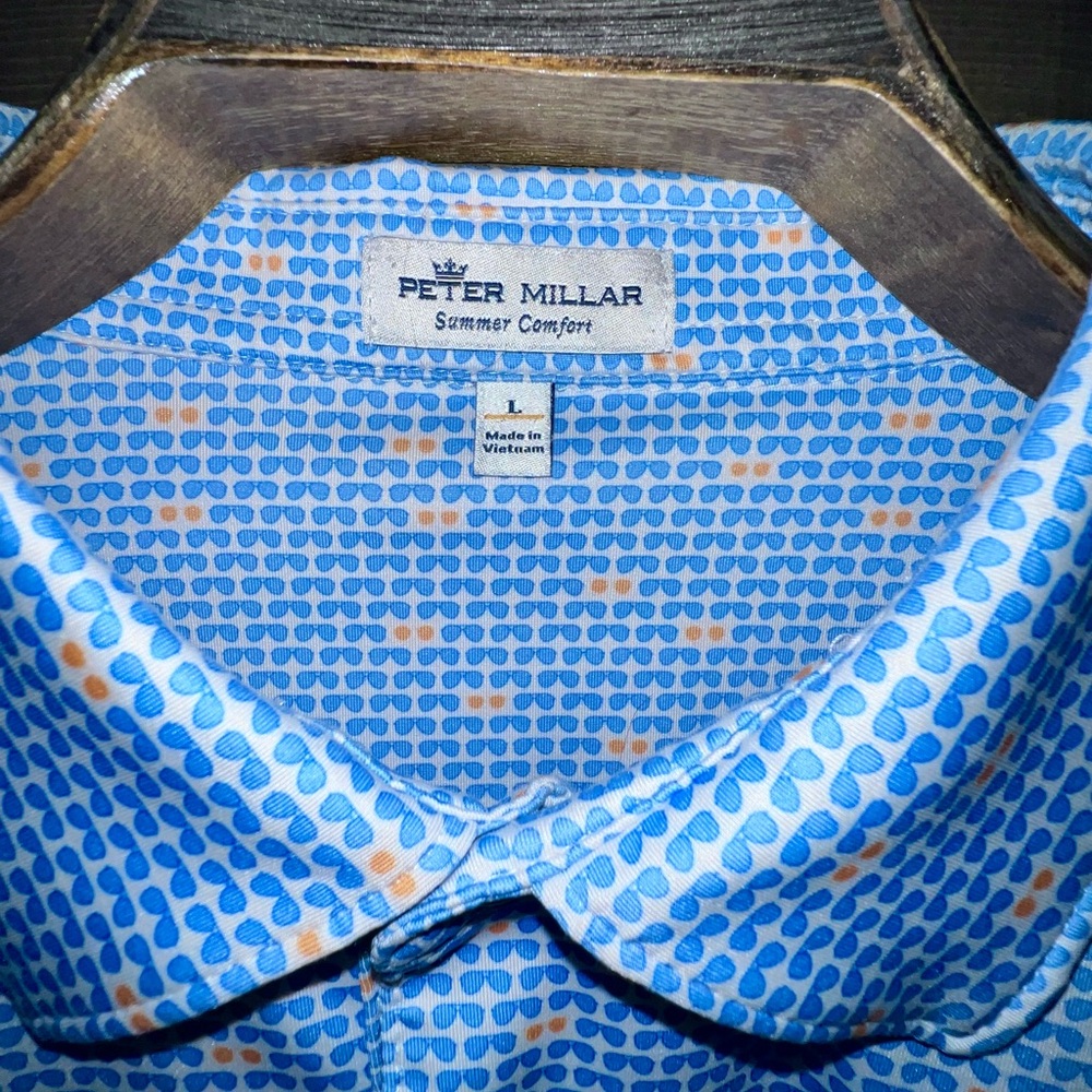 Peter Millar Blue Men's Shirt